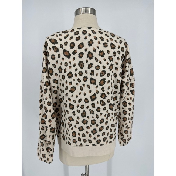 J Crew Animal Print Long Sleeve Sweatshirt - Picture 2 of 11